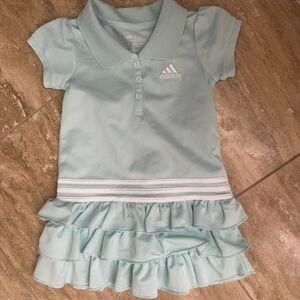 Adidas Kids m/Toddler Polo Dress in Soft Blue